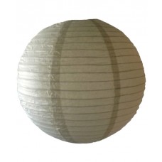 12" Paper Lanterns Round 'Sandstone' - Regular Wire Ribbed